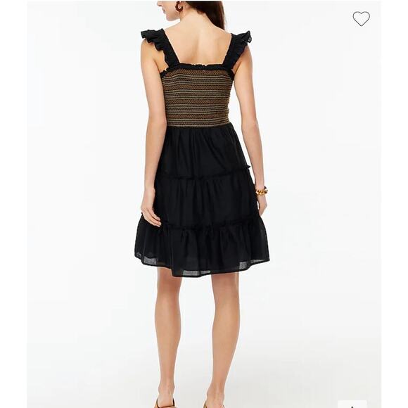 J. Crew Factory Smocked tiered mini dress Large - Picture 2 of 7